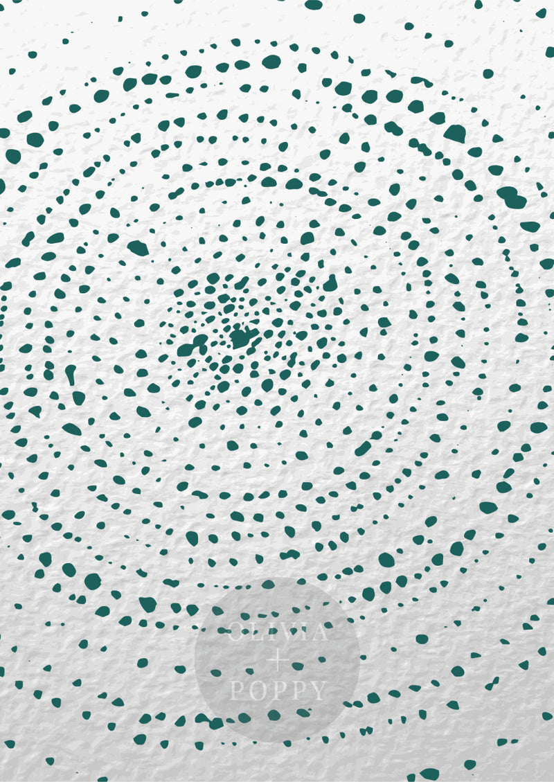 Dot Texture Wall Mural 8 Ft X 12 / Teal Paste The (Traditional Vinyl) Wallpaper