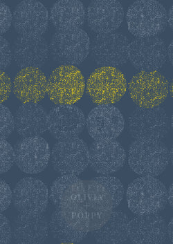 Dotted Line Paste The Wall (Traditional Vinyl) / Blue + Yellow Wallpaper