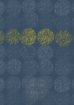 Dotted Line Sample Paste The Wall (Traditional Vinyl) / Blue + Yellow