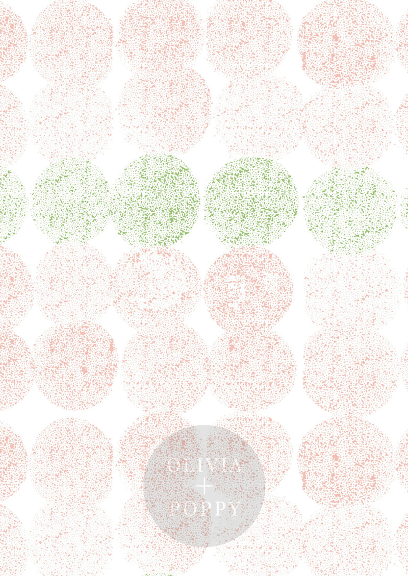 Dotted Line Sample Paste The Wall (Traditional Vinyl) / Pink + Green