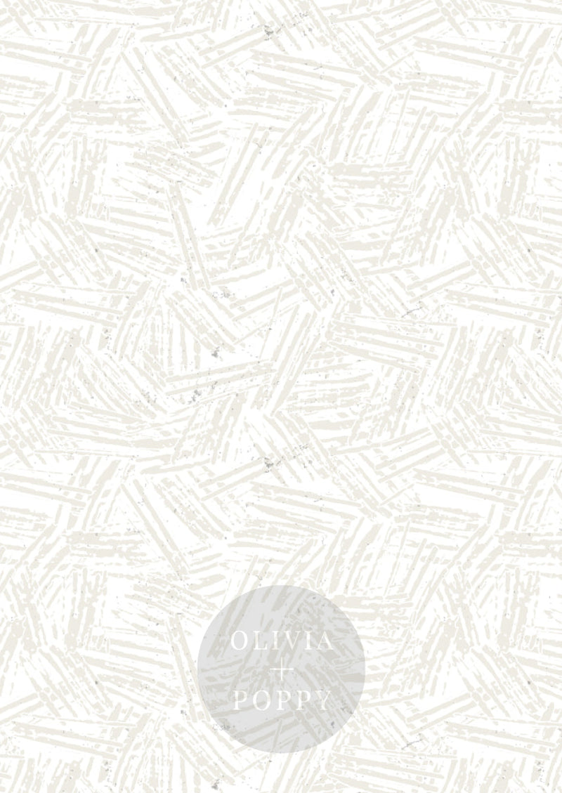 Eleven Wallpaper Sample Paste The Wall (Traditional Vinyl) / Coconut Milk + White