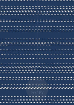 Morse Code Sample Paste The Wall (Traditional Vinyl) / Navy + Coconut Wallpaper