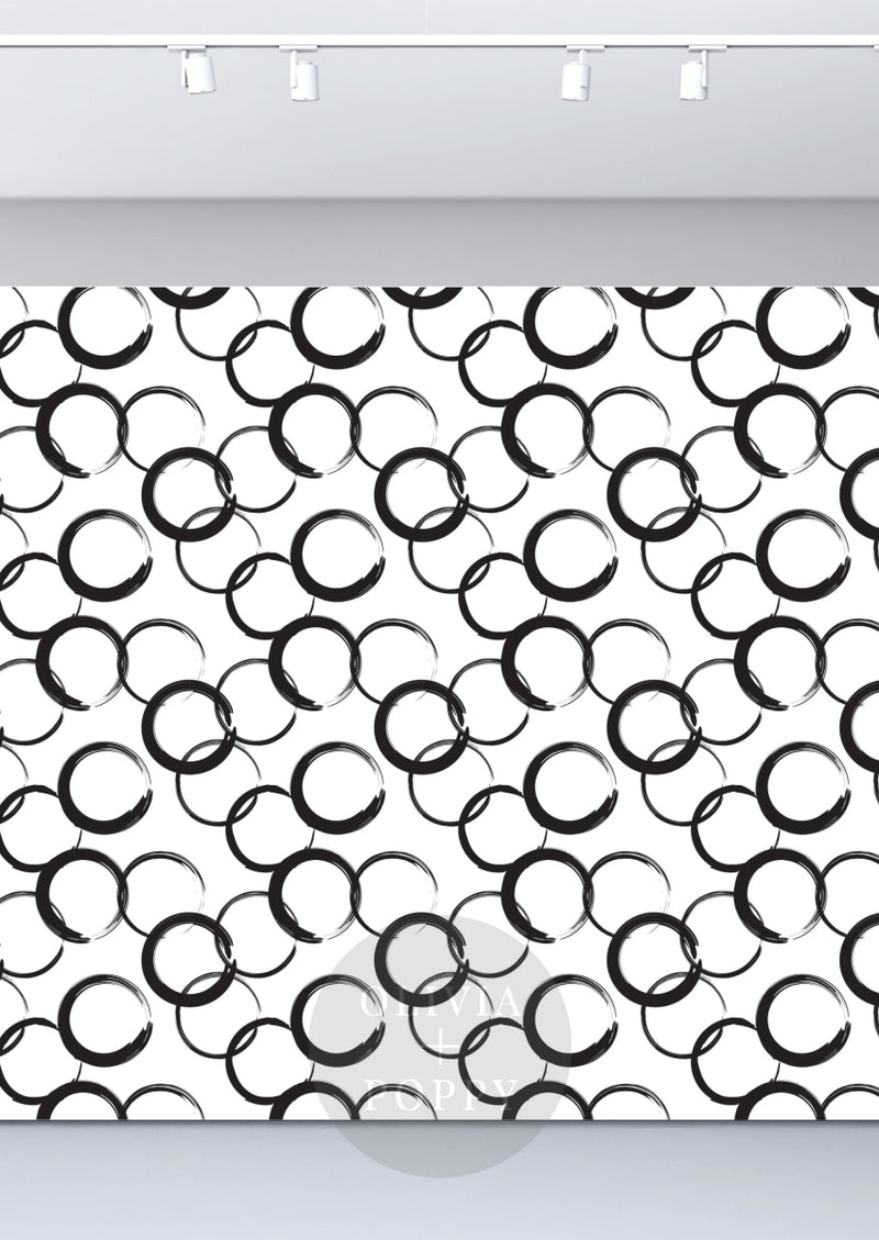 Perfect Circle Brushstroke Wallpaper