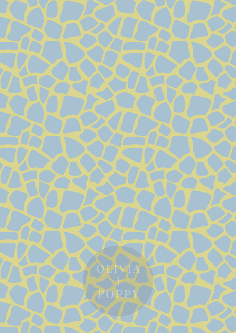 Sahara Sample Paste The Wall (Traditional Vinyl) / Citrus + Baby Blue Wallpaper