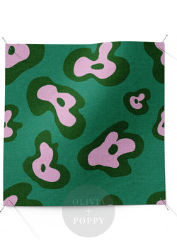 Spot On Fabric Dark Green + Ballet Slipper / Yard