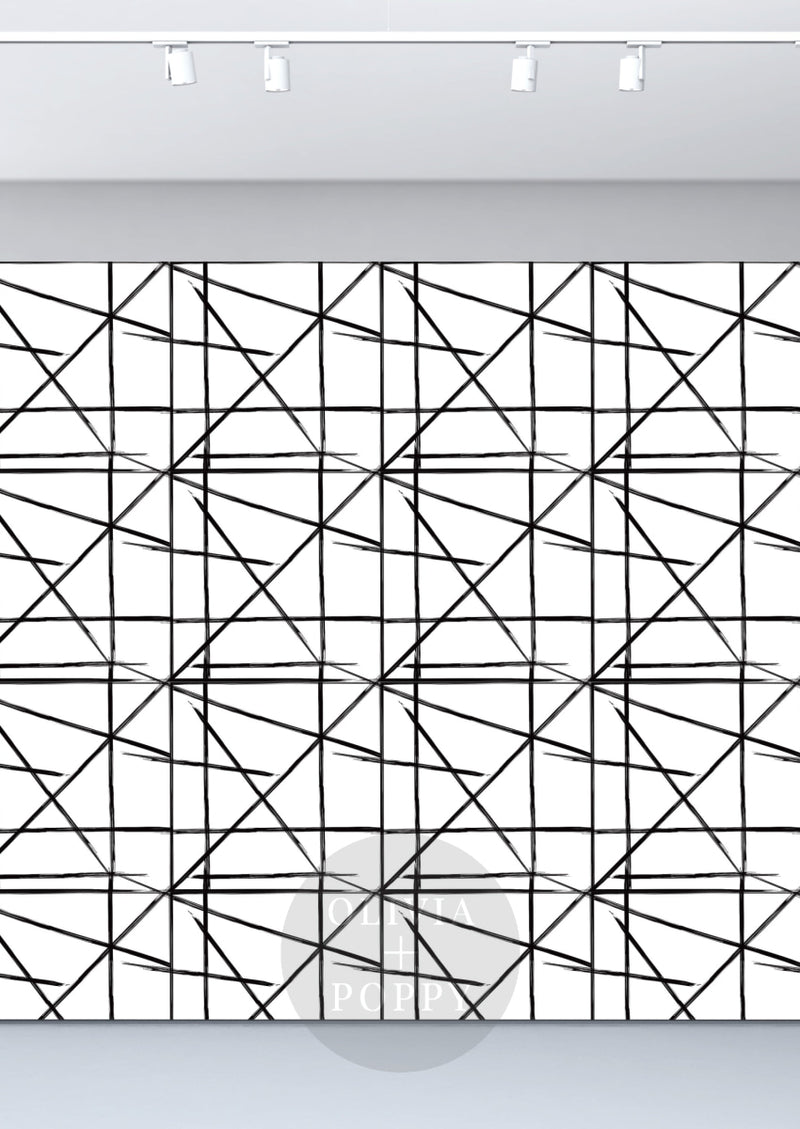 Square + Lines Wallpaper