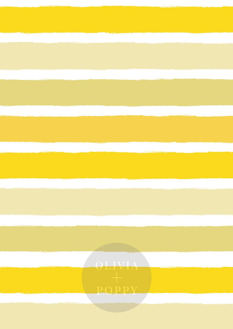 Tattered Stripes Paste The Wall (Traditional Vinyl) / Horizontal Sunshine Wallpaper