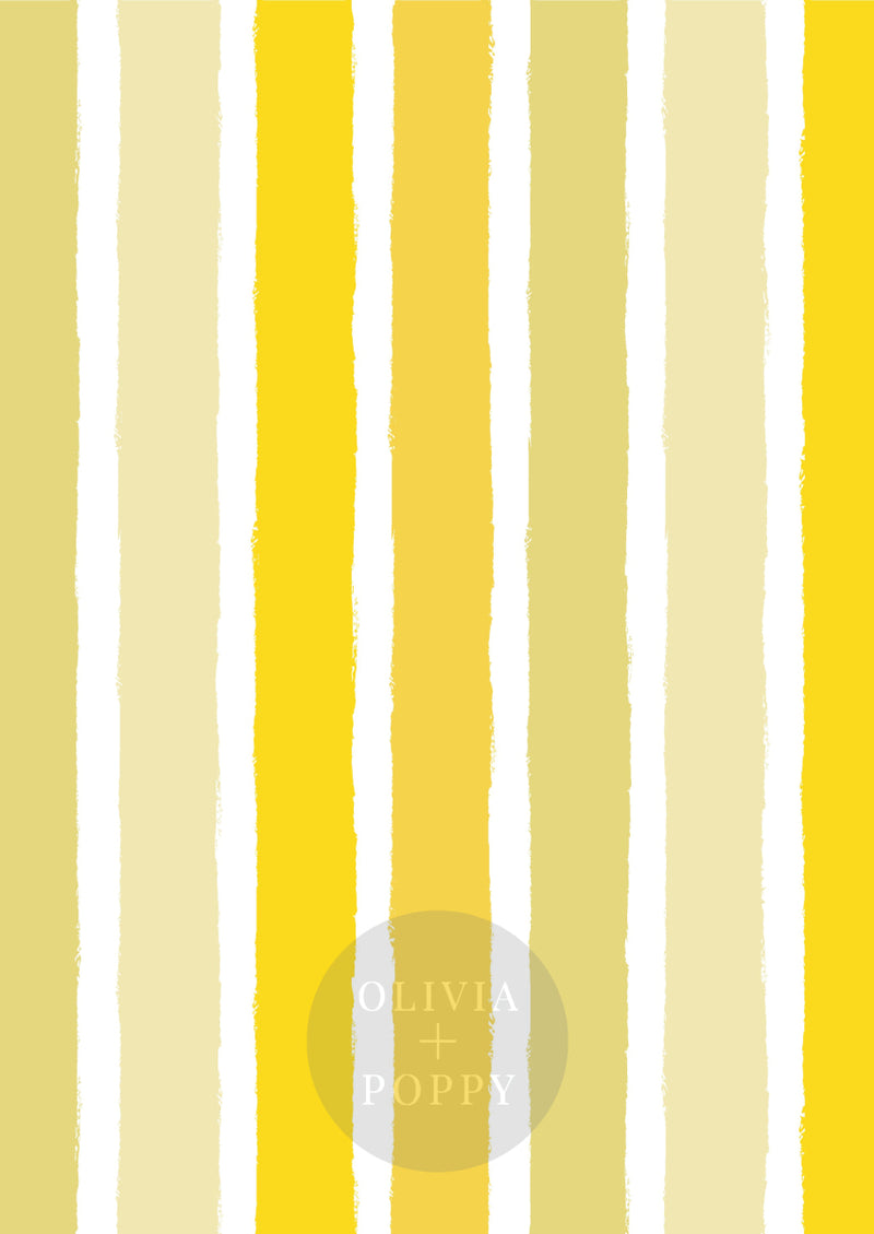 Tattered Stripes Paste The Wall (Traditional Vinyl) / Vertical Sunshine Wallpaper
