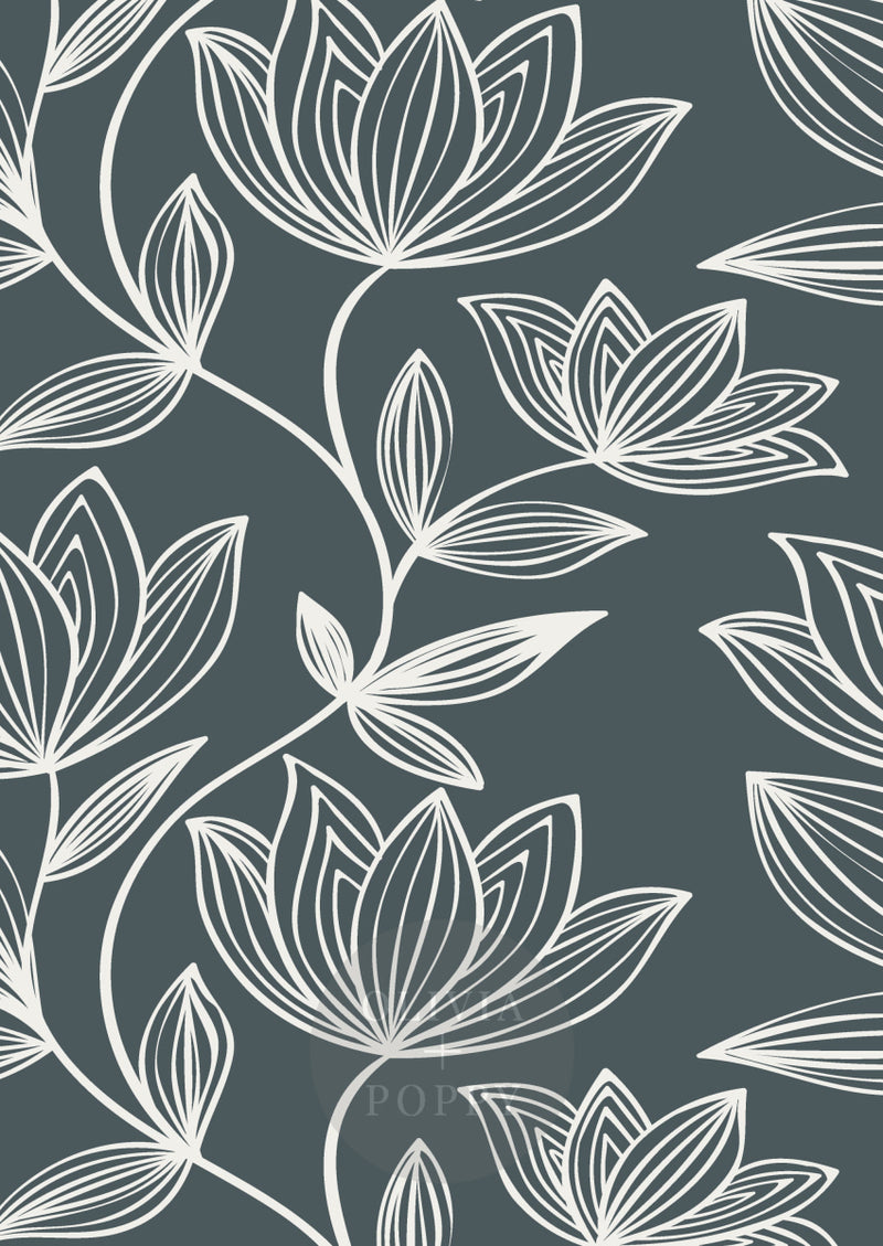 Wild Magnolia Wallpaper Paste The Wall (Traditional Vinyl) / Timeless + Bone